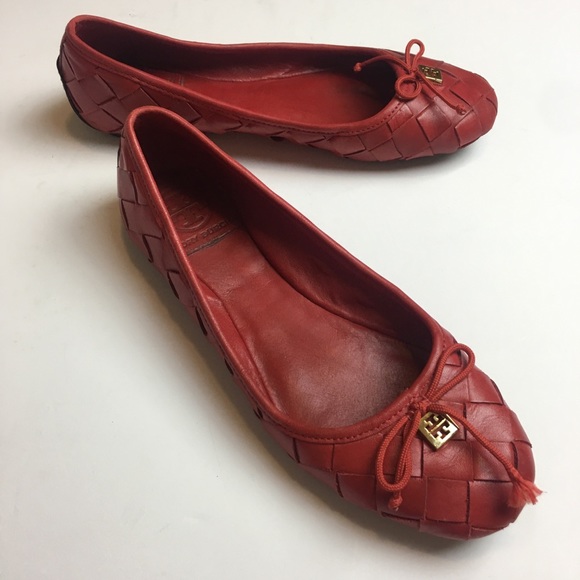 Tory Burch Shoes - Tory Burch Red flats shoes Sz 6